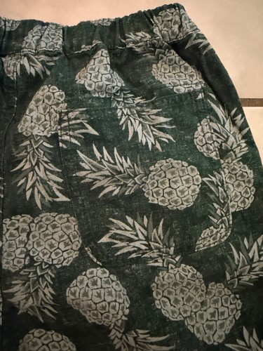 Uniqlo Reyn Spooner Collab Pineapple Green Cargo Shorts Boys Size 11-12 - Picture 5 of 8