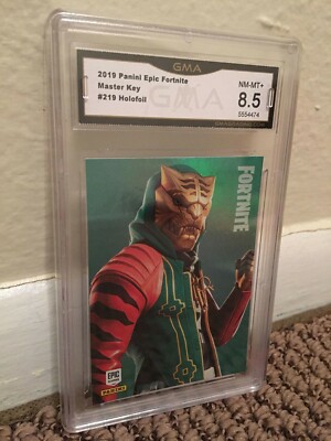 Fortnite Master Key Holofoil #219 Panini Epic 2019 RARE Graded 8.5