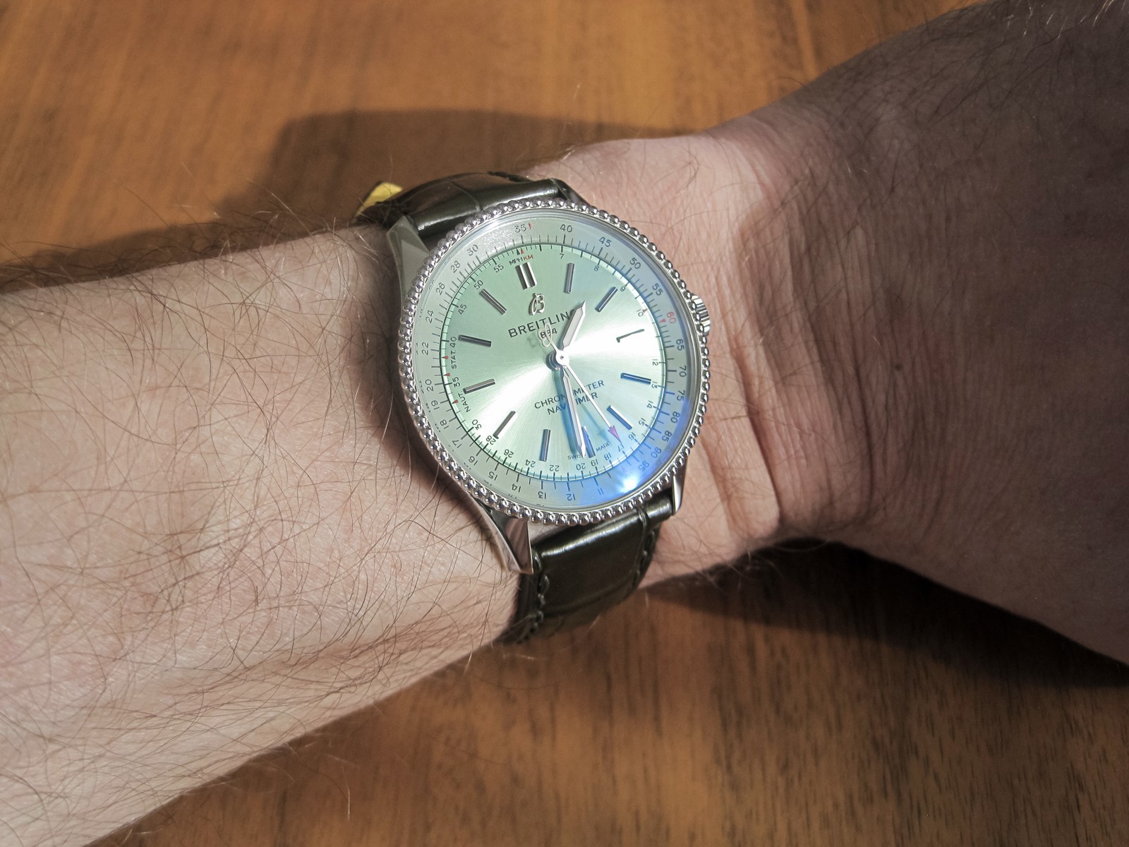 Breitling Navitimer Automatic 35mm Watch - Green … - image 14