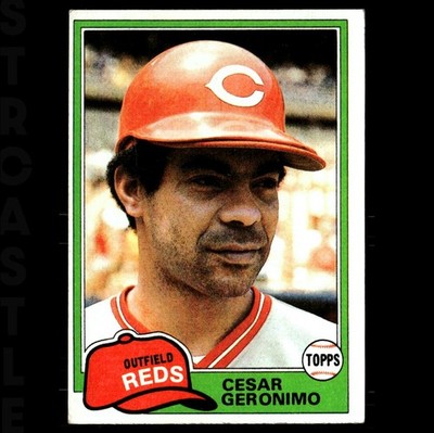 1981 Topps - Cesar Geronimo #390 Cincinnati Reds   Baseball Card