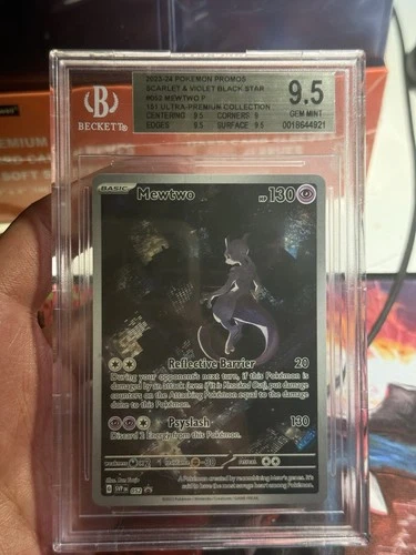 2023 POKEMON SVP EN-SV BLACK STAR PROMO 151 ULTRA-PREM COLL #052 MEWTWO BGS 9.5
