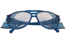 Vtg AO Aerosite Z87 Optical Safety Glasses Side Shields 5 3/4 Blue - Frame Only