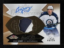 2014-15 Fleer Showcase Adam Lowry #167 191/375 Rookie Patch Auto RPA Jets