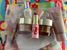 Estee Lauder 7 Pc Gift Set Revitalizing Supreme+Creme, Serum, Lipstick, Cleanser