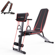 Banc de Musculation Pliable Appareils de Fitness Abdominaux Dorsaux Exercices 