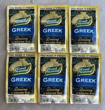 Good Seasons Greek Dressing Mix Packets Lot Of 6 Rare HTF