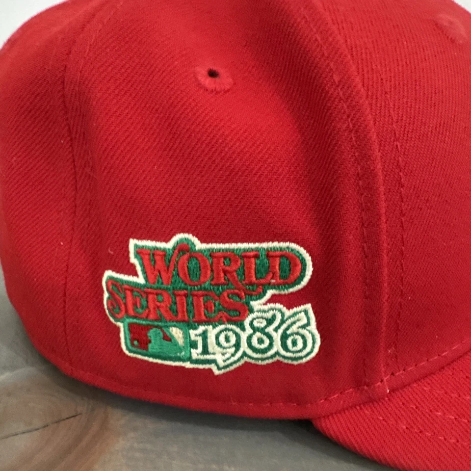 New York Mets New Era State Fruit 59FIFTY Hat 1986 Word Series Patch Size 7 3/8 - Image 4 of 4