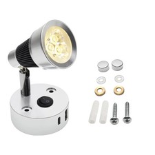 3W LED RV Reading Light 12V 24V with USB Type-C Caravan Boat Interior Lamp