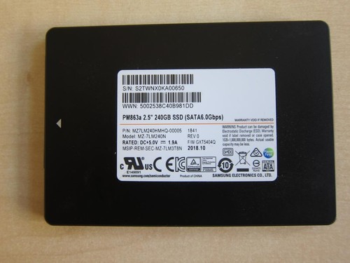 2x 240 GB Samsung SSD PM863a, SATA3, MZ7LM240HMHQ-00005 (Smartwert 84%)