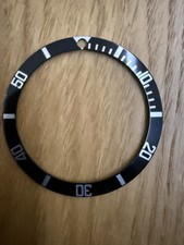 Genuine Rolex Submariner 16610 16610T 16800 Black  Bezel Insert Without Pearl