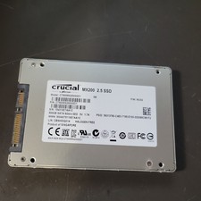 CRUCIAL MX200 500GB 2.5" SATA 6Gb/s SED SSD CT500MX200SSD1. 98% Health Excellent