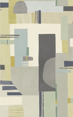 Wallpaper OHPOPSI Rhodes Neutral Blocs Aqua Green Gray Beige  56 Sq Ft Bolt