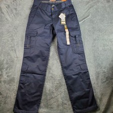 5.11 Tactical Pants Women's 12 Long Dark Navy Relaxed EMS EMT Cargo 64301 New