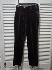 Bernard Zins For Saks Fifth Avenue Velvet Pants Womens Trousers France Size 8