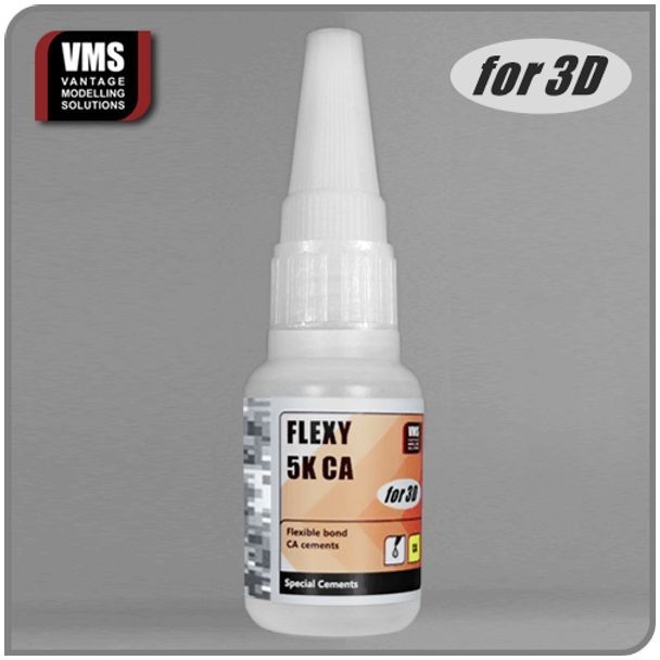 VMS Flexy 5K CA Glue for 3D Printed Parts - CM12 - 20g