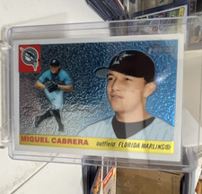 Topps Heritage Chrome Insert Miguel Cabrera THC31 Miami Marlins Baseball Card