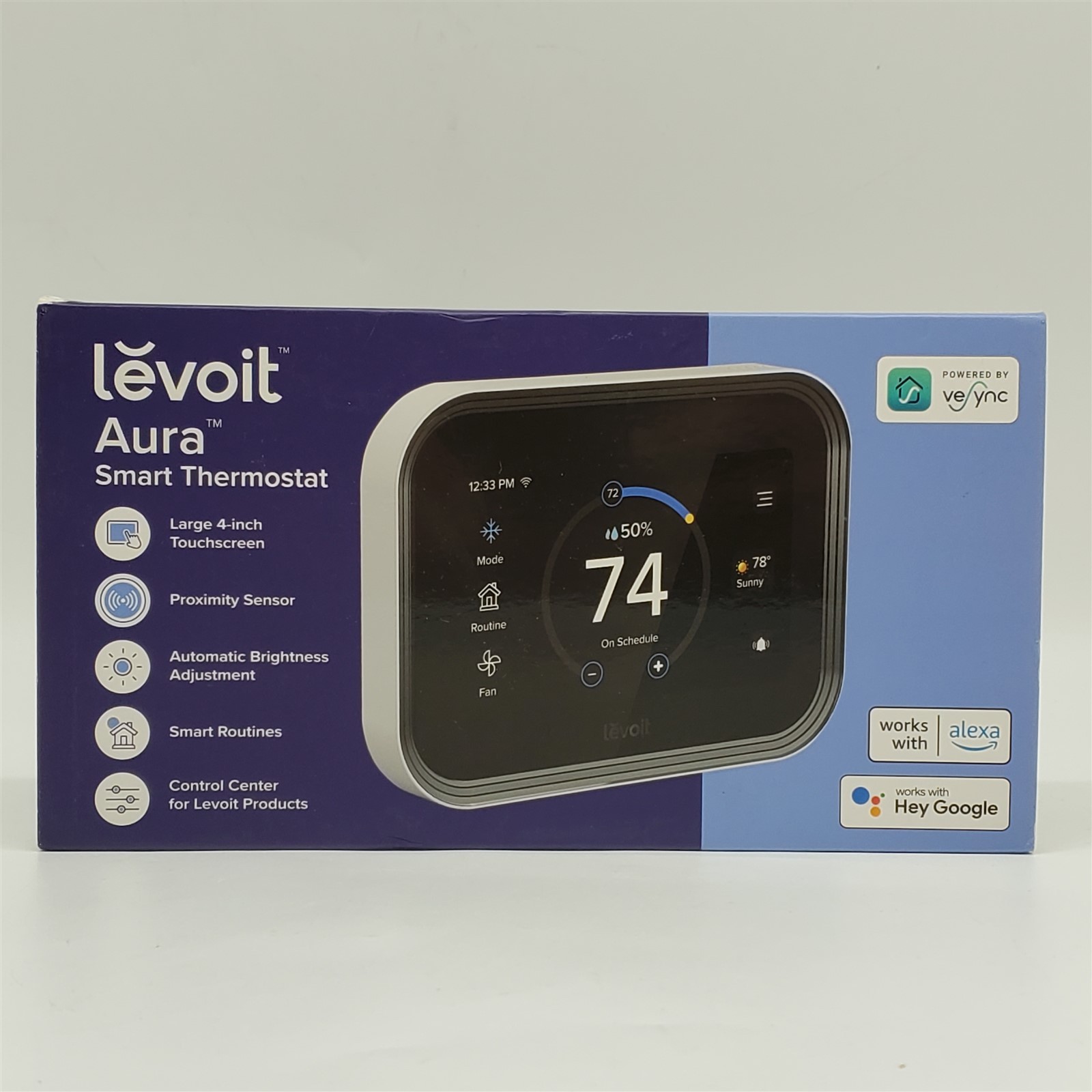 LEVOIT Smart Thermostat for Home, WiFi Programmable Digital Thermostat, White