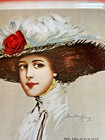 Vintage 1971 Coca Cola Metal Serving Tray Hamilton King Girl Woman 1909 Girl — photo 2