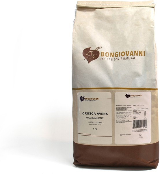 5 kg de salvado de avena orgánico (grueso y ligeramente molido)