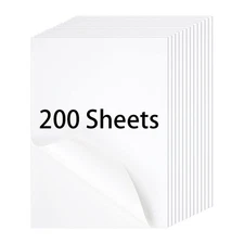 200 Full Sheet 8.5" x 11" Shipping Labels Rounded Corner Address Mailing Labels