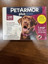 Pet Armor Plus for Dogs Large 45-88 Lbs Brand New
