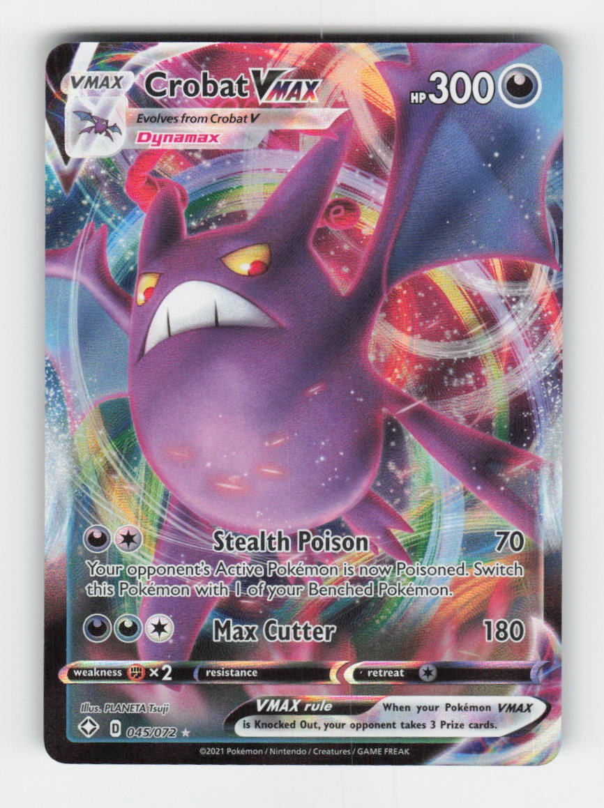 Crobat VMAX 045/072 Shining Fates Holo Ultra Rare NM English
