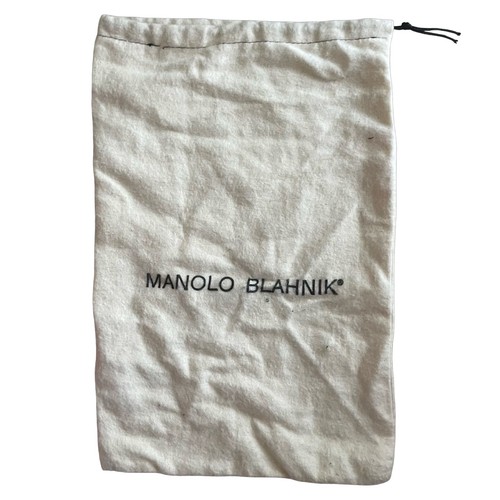 MANOLO BLAHNIK Drawstring Dust Bag Purse Handbag Shoes Storage Cover 9" x 14"