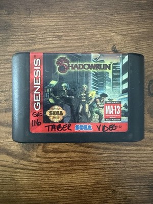 Shadowrun - Sega Genesis - Cartridge Only Tested Working Rare Game