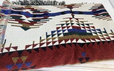 Vintage The Northwest Company Blanket Throw Tribal Southwest USA 54" 100 Acrylic