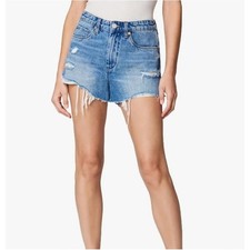 Revolve Blank NYC The Barrow Vintage High-Rise Jean Shorts 100 Cotton Size 29