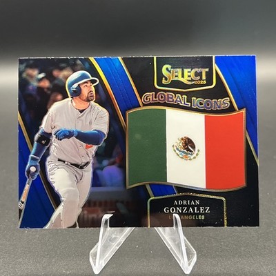 2025 Panini Select - Adrian Gonzalez Global Icons Blue Prizm SSP /49 #4 Dodgers