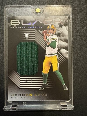 2020 Panini Black - Rookie Influx Materials Jordan Love #RI4 /75!!!