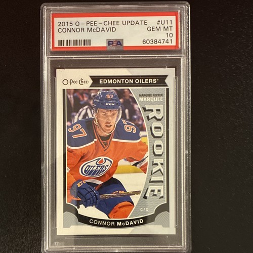 Upper Deck 2015-16 O-Pee-Chee Update Connor McDavid #U11 Rookie PSA 10