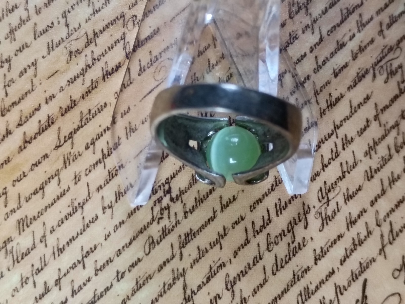 Sterling Silver Ring w/ Interchageable Legend Sto… - image 5