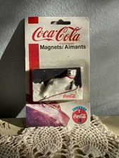 Vintage Coca-Cola Magnet (1996) Polar Bear Skiing No. 51491 New