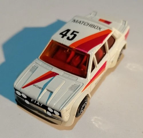 Matchbox 1982 Fiat Abarth 45 Made in Macau Die-cast Model Car Vintage