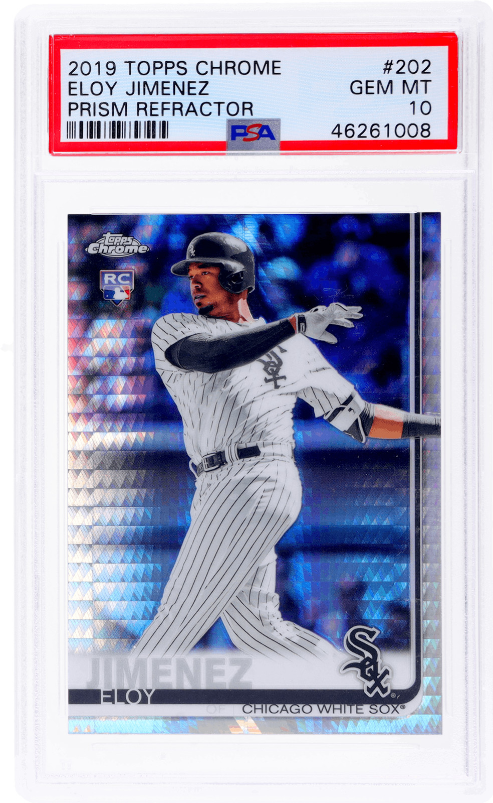 2019 Topps Chrome Eloy Jimenez Prism Refractor #202 PSA 10 Rookie RC