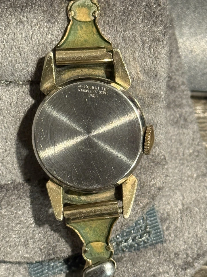 Reloj Jerral vintage para mujer relleno de oro en rollo de 10K Foto 3 de 4