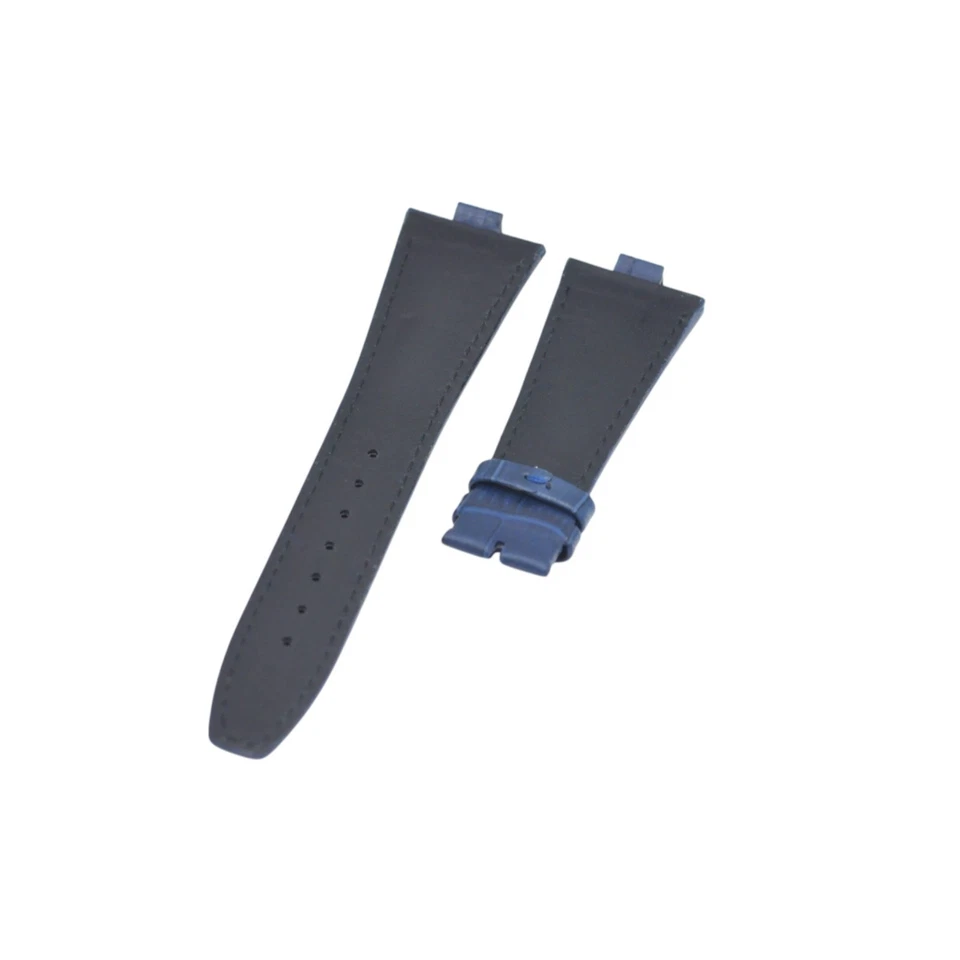 Correa de reloj de cuero azul 26x18 mm para Vacheron Constantin Overseas Foto 2 de 4