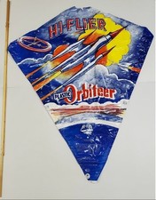1960s Vintage HI-FLIER Kite OrbiterPlastic SpaceSpaceship Flying Kite RARE