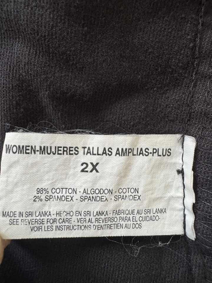 Chaqueta Blazer De Colección Años 80 Mujeres 2X Gloria Vanderbilt Elastizada Negra Terciopelo Grannycore Foto 3 de 4