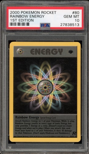 Rainbow Energy (1st Edition) graded PSA 10 for sale on eBay