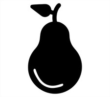 PEAR FRUIT VINYL DECAL STICKER CAR/VAN/WALL/DOOR/LAPTOP/TABLET/WINDOW/CRAFTS