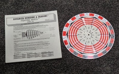 TSR Hobbies 1981 AD&D Fighting Wheel - Fighters, Paladins, Rangers & Bards
