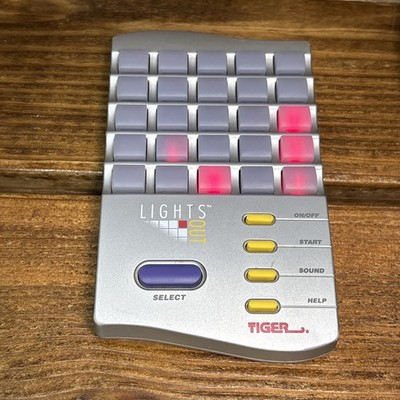Vintage 1995 Tiger Electronics Lights Out Handheld Electronic Puzzle Tested
