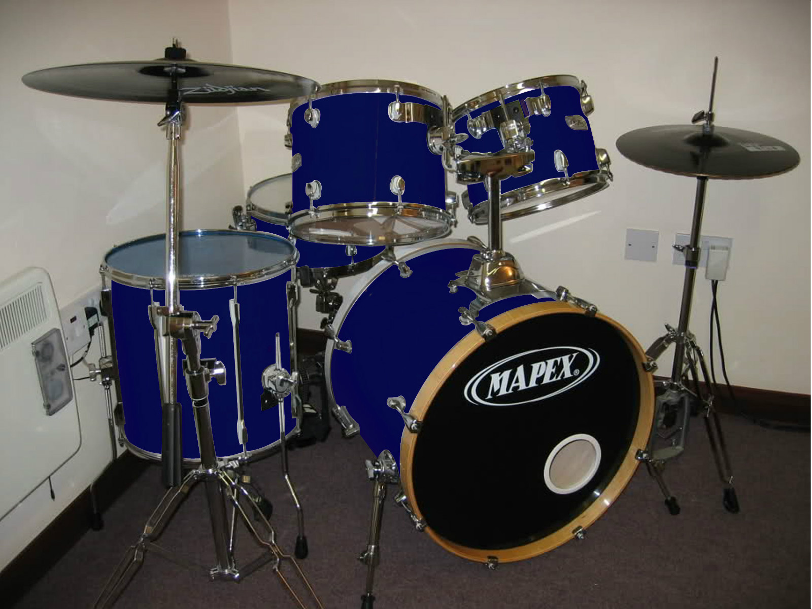 DRUM WRAP DRUM KIT COVER GLOSS 5 PIECE KIT ANY COLOUR eBay