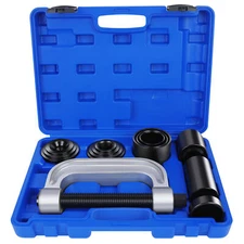 OMT 4 in 1 Ball Joint Press U Joint Removal Tool Kit w 4 x 4 Adapters Heavy Duty
