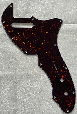 Custom For Fender Telecaster Thinline/Tele 69 Guitar Pickguard Brown Tortoise