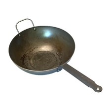 Mauviel M'Steel Wok in acciaio al carbonio nero 12,75'