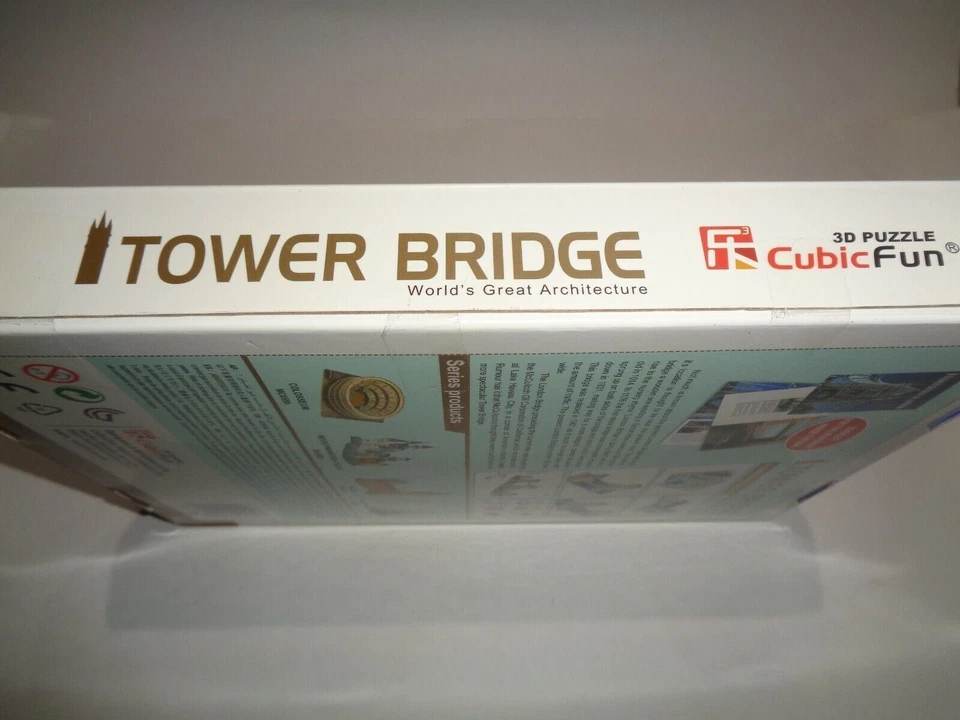 TOWER BRIDGE 120 PIECE 3D PUZZLE BY CUBICFUN NEW FACTORY SEALED - Image 4 of 4